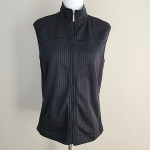Nike Golf Fit Dri Vest Womens Medium  Black Lightweight Golfing Outdoors Hiking
